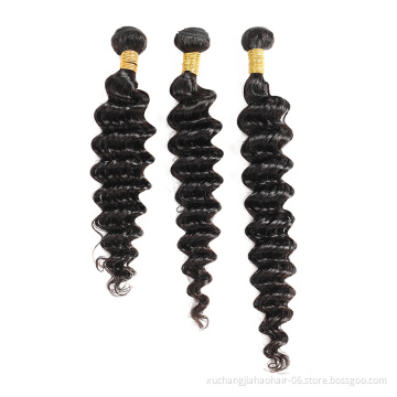 50% OFF Woman's romance Wholesale Cheap 100% Unprocessed Natural Cuticle Aligned Raw Remy Indian Deep Wave Hair Bundle In Indian